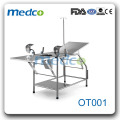 Totalmente en acero inoxidable mesa de trabajo obstétrico paciente OT001